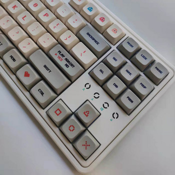 130 клавиша XDA Keycaps за механична игрална клавиатура Retro Gameboy Style PBT Keycap Dye Sublimation Cartoon Key Caps custom GK61