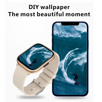 SENBONO 1,85 инча голям екран Нов смарт часовник мъжки телесна температура фитнес тракер водоустойчив смарт часовник за жени Android iOS