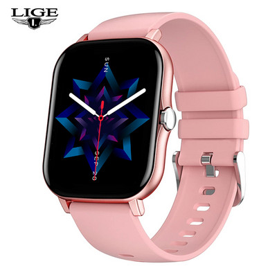 LIGE Nové Bluetooth Call Smart hodinky pre ženy Dotykový displej Športové fitness hodinky Bluetooth vhodné pre Android iOS Smart hodinky