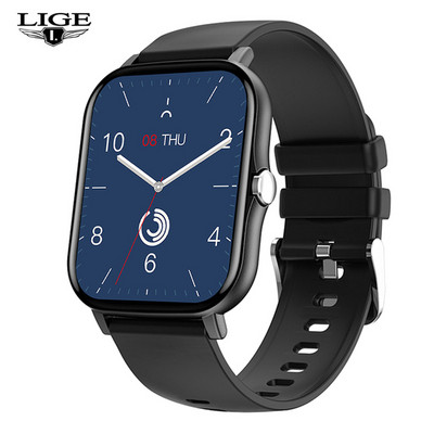 LIGE Nové Bluetooth Call Smart hodinky pre ženy Dotykový displej Športové fitness hodinky Bluetooth vhodné pre Android iOS Smart hodinky
