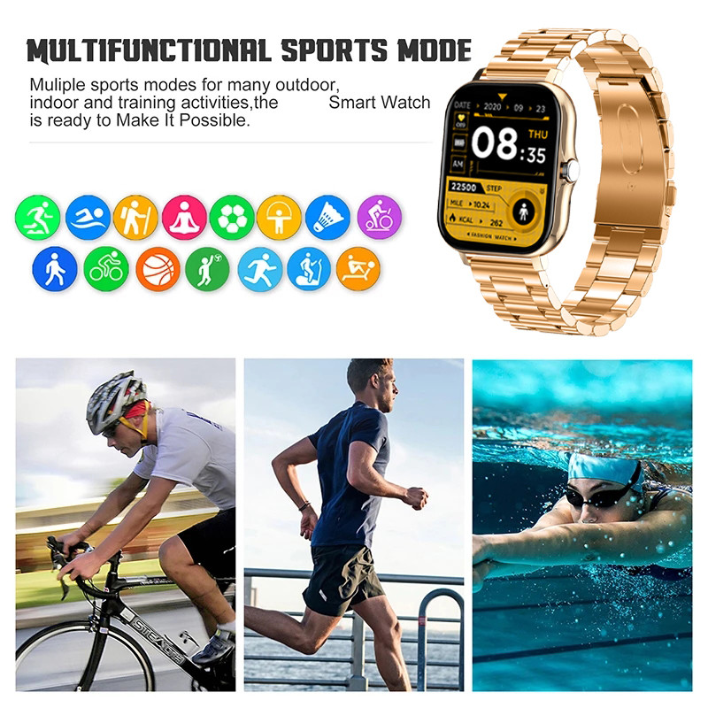 LIGE Nové Bluetooth Call Smart hodinky pre ženy Dotykový displej Športové fitness hodinky Bluetooth vhodné pre Android iOS Smart hodinky