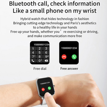2022 Нови дамски Bluetooth обаждания Смарт часовник Сърдечен ритъм Мониторинг на кръвно налягане Smartatches IP67 Водоустойчив спортен Smartwatch