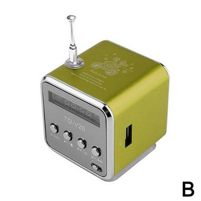 Prijenosni mini stereo digitalni FM radio Bluetooth-kompatibilni zvučnik Dual-channel TF USB bežični zvučnik Zvučnik Music Player