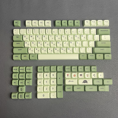 XDA PBT tipkovnice 132 tipke Japanski set Dye Sub Honey Milk za igre Mehanička tipkovnica 61/68/87/104/108 tipki Anne Pro 2 RK68