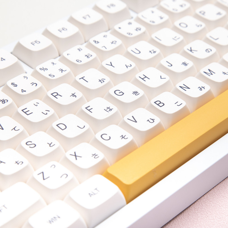 XDA PBT tipkovnice 132 tipke Japanski set Dye Sub Honey Milk za igre Mehanička tipkovnica 61/68/87/104/108 tipki Anne Pro 2 RK68