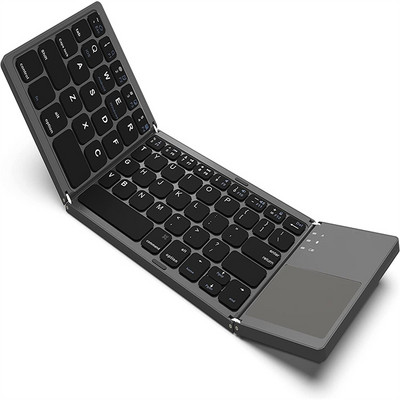 Tastatură Bluetooth pliabilă fără fir cu touchpad pentru telefon Windows Android IOS Buton multifuncțional Mini Tastat