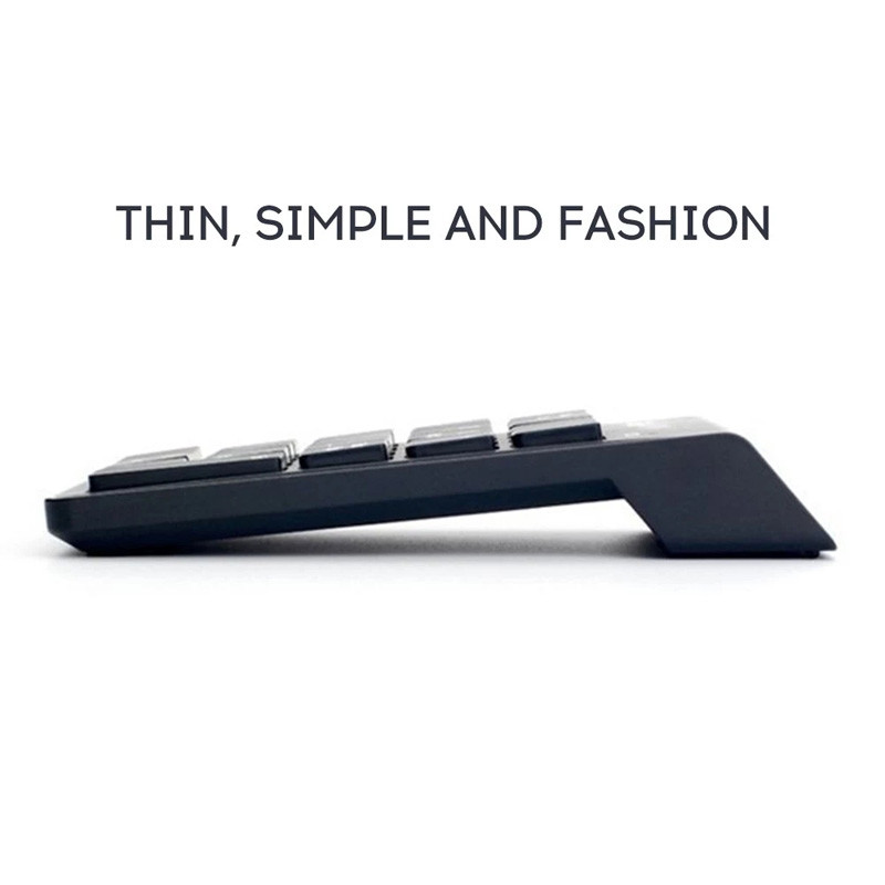 2,4 GHz bežična numerička tipkovnica Numpad 18 tipki Prijenosna digitalna tipkovnica male veličine za računovodstvo blagajnika Laptop Notebook Tableti