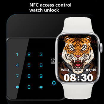 1,9-инчов смарт часовник Мъже Жени Нов NFC Calling Smartwatch 2022 Фитнес тракер часовници за Huawei Iphone Xiaomi IWO Series 7