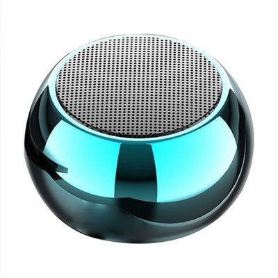 2022 Populárny Tws Super Mini Multifunkčný Vonkajší Šport Prenosný Okrúhly Malý Oceľový Deluxe Bezdrôtový Bt Reproduktor Domáce Autorádio