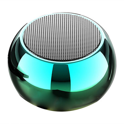 2022 Populárny Tws Super Mini Multifunkčný Vonkajší Šport Prenosný Okrúhly Malý Oceľový Deluxe Bezdrôtový Bt Reproduktor Domáce Autorádio