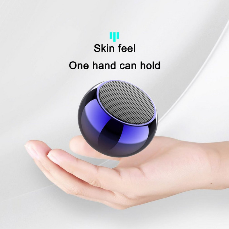 2022 Populárny Tws Super Mini Multifunkčný Vonkajší Šport Prenosný Okrúhly Malý Oceľový Deluxe Bezdrôtový Bt Reproduktor Domáce Autorádio