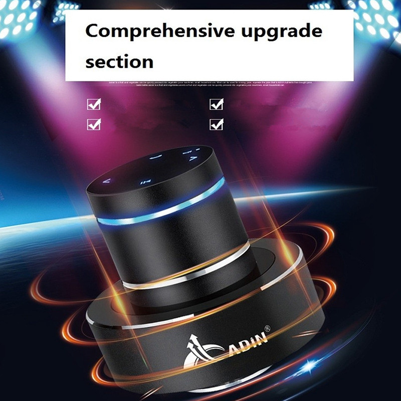 Adin 26W vibratsioonikõlar Bluetooth Bass Kaasaskantavad kõlarid Juhtmevaba Resonants Press Stereo Subwoofe NFC käed-vabad mikrofoniga