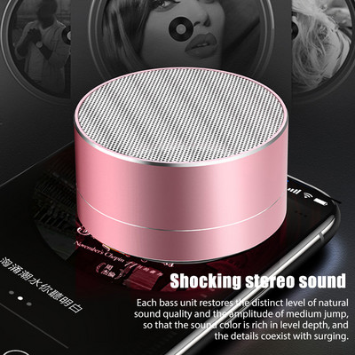 Prijenosni višebojni bežični subwoofer Mali zvučnik A10 Mini Bluetooth zvučnik Zaključavanje i učitavanje u spreju TF kartica USB zvučnici
