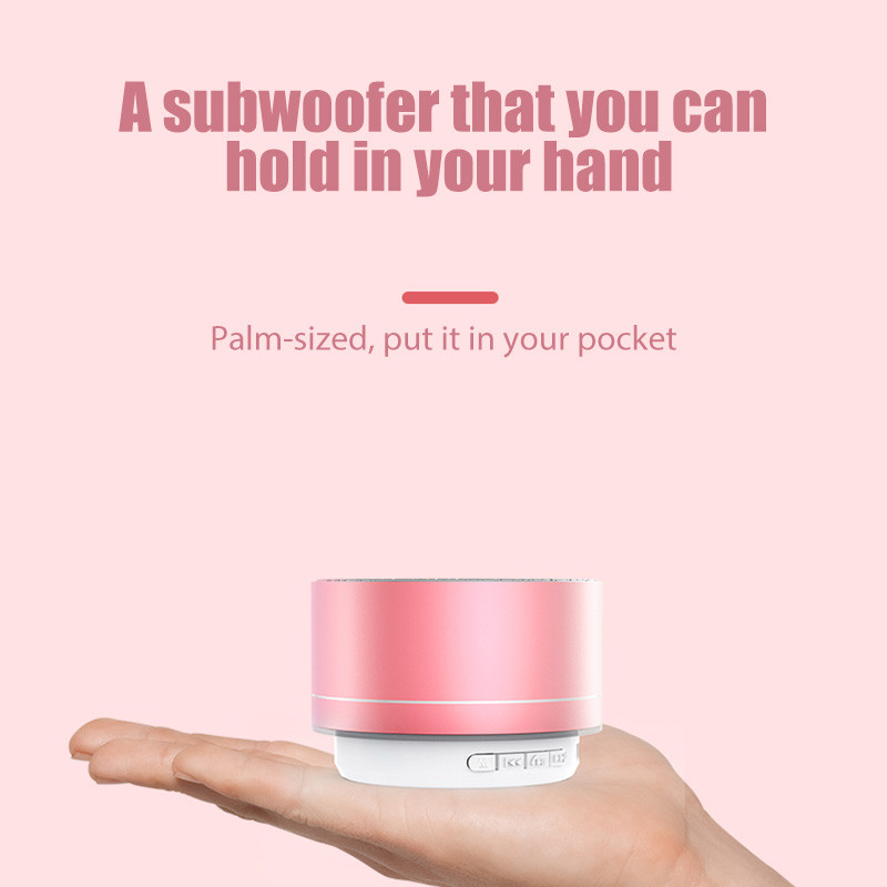 Prijenosni višebojni bežični subwoofer Mali zvučnik A10 Mini Bluetooth zvučnik Zaključavanje i učitavanje u spreju TF kartica USB zvučnici
