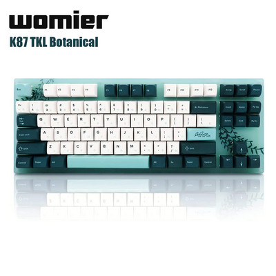 Womeir K87 Pro TKL gaming tipkovnica, mehanička tipkovnica s mogućnošću vruće izmjene i puding tipkovnicama Gateron prekidač RGB pozadinskim osvjetljenjem za PC PS4