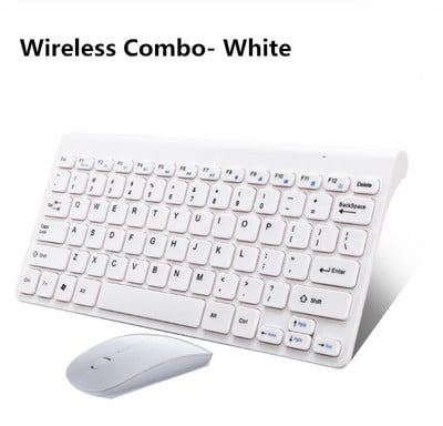 Kombinovaná sada myši a klávesnice 2.4G bezdrôtová mini klávesnica s multimédiami pre tablet, notebook, Mac, stolný počítač, TV, Windows