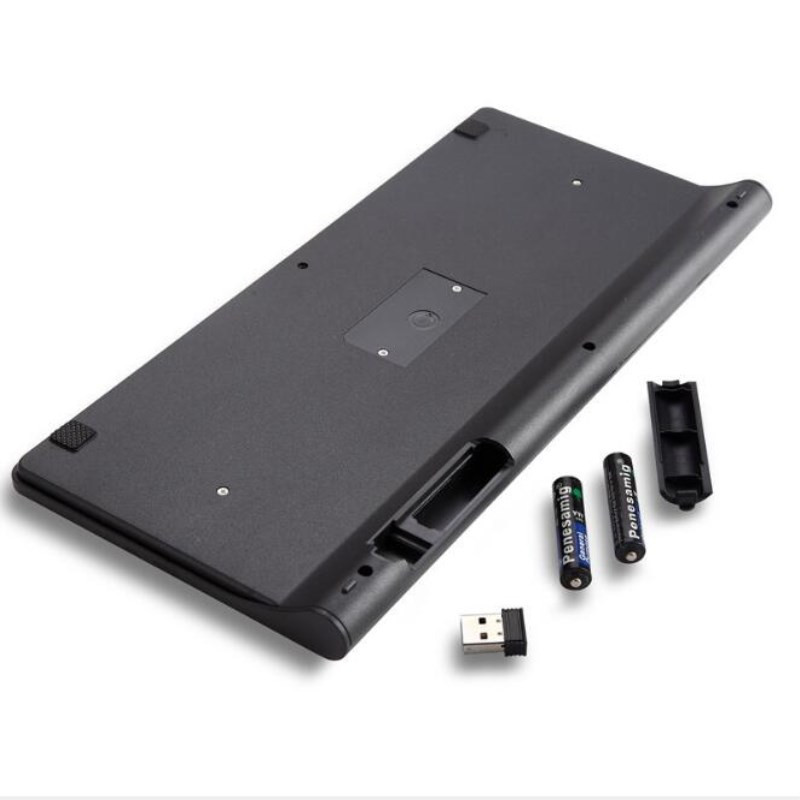 Kombinovaná sada myši a klávesnice 2.4G bezdrôtová mini klávesnica s multimédiami pre tablet, notebook, Mac, stolný počítač, TV, Windows