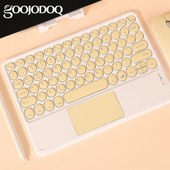 GOOJODOQ bežična Bluetooth tipkovnica s touchpadom za iPad Keybaord iPhone Samsung Galaxy Xiaomi Huawei Microsoft Surface HP