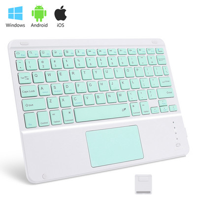 GOOJODOQ bežična Bluetooth tipkovnica s touchpadom za iPad Keybaord iPhone Samsung Galaxy Xiaomi Huawei Microsoft Surface HP