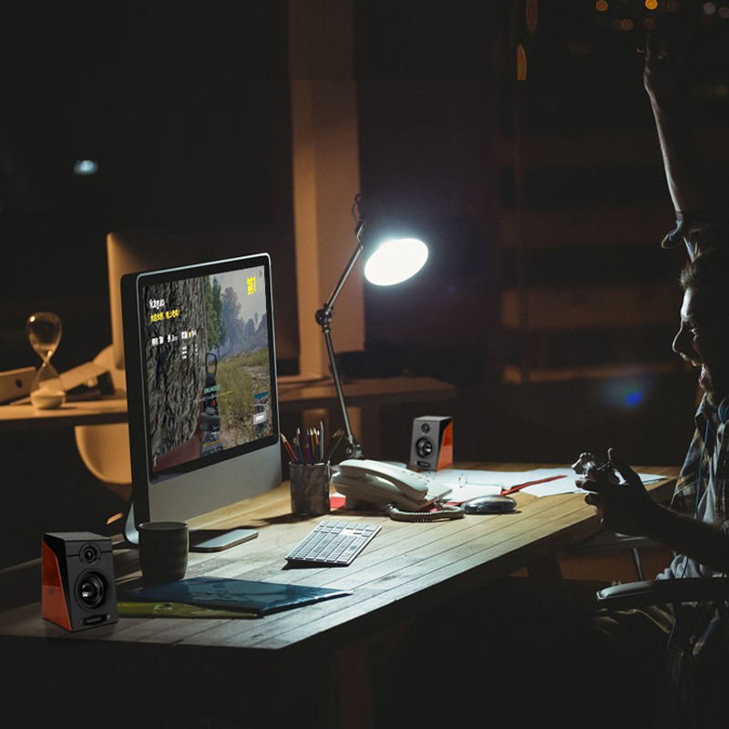 Difuzoare combinate din lemn cu fir USB Difuzoare pentru computer Bass Stereo Music Player Subwoofer Sound Box pentru telefoane PC