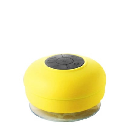 Difuzor de duș Bluetooth, rezistent la apă, montat pe perete, difuzor portabil, microfon încorporat fără fir, cu ventuză solidă