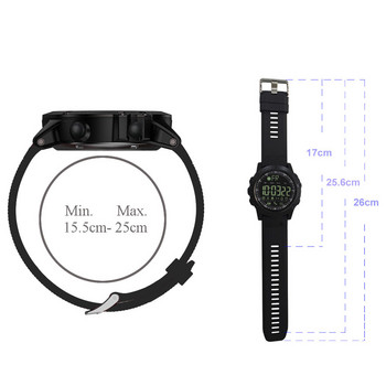 PR1 Интелигентен спортен часовник Bluetooth Sports IP68 Водоустойчив маншет с брояч на стъпки Регулируема здрава смарт гривна PU каишка за китка