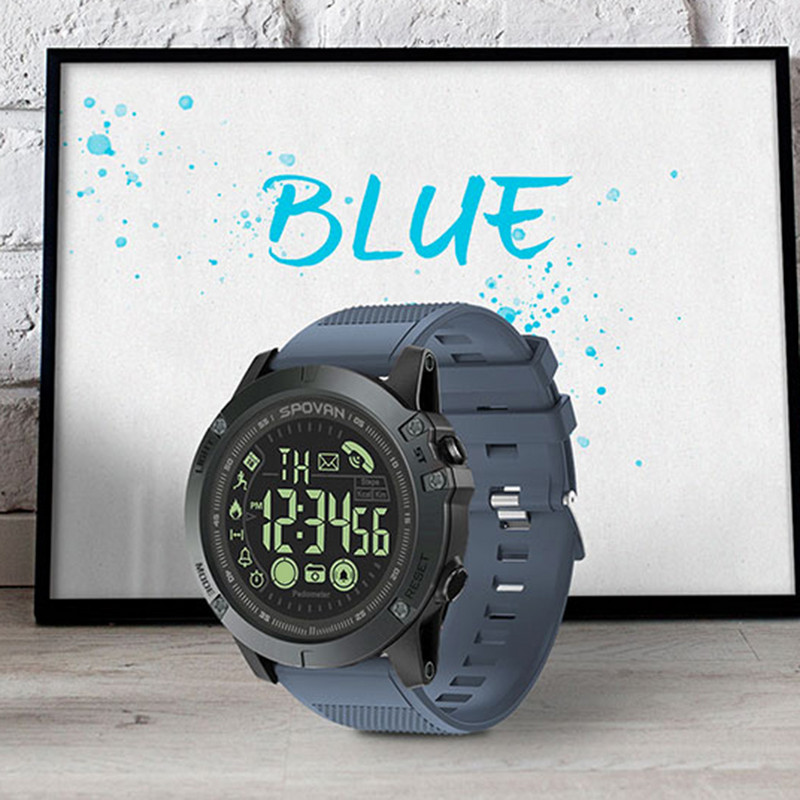 PR1 Pametni sportski sat Bluetooth Sports IP68 Vodootporna narukvica s brojačem koraka Podesiva zdrava pametna narukvica PU narukvica