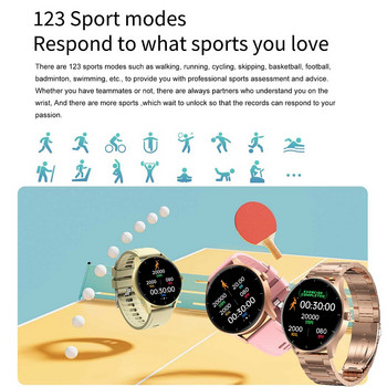 Нов умен часовник за жени Bluetooth обаждане Спорт GPS проследяване на движение сърдечен ритъм кръвно налягане Мъжки умен часовник за жени за Huawei Xiaomi