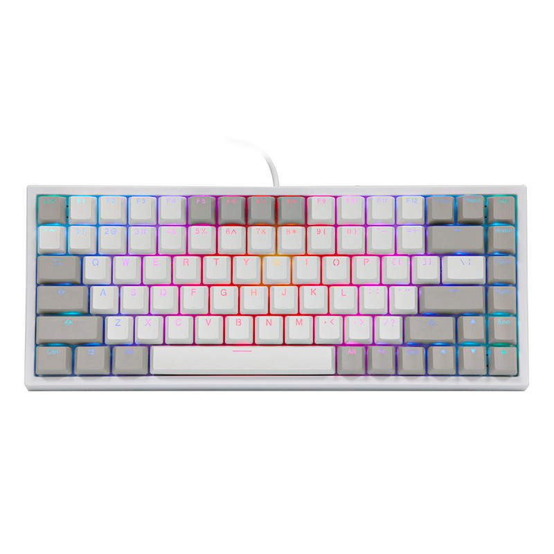 Epomaker EP84 75% 84-klávesová RGB hotswap káblová mechanická herná klávesnica PBT s farbivom a submixom pre Mac/Win/Gamers Vintage Theme