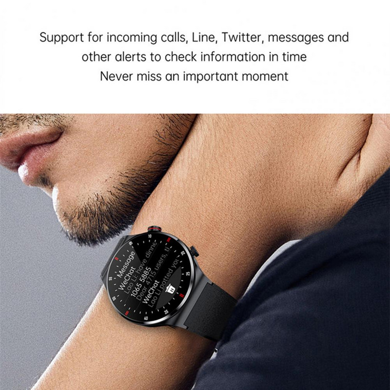 HW20 kreativni elektronički sat IP67 vodootporan s upravljanjem na dodir okrugli digitalni ručni sat s podsjetnikom za sjedenje