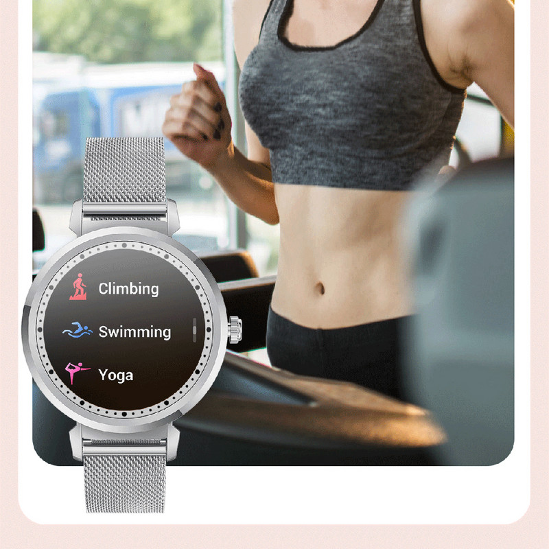 SENBONO Νέο έξυπνο γυναικείο ρολόι Fitness Tracker Heart Rate Wallpaper DIY Sports Waterproof 2022 Smartwatch Women for Android IOS