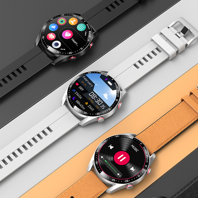 2022 Nové inteligentné hodinky s EKG+PPG AMOLED obrazovkou, Bluetooth hovory, prehrávač hudby, pánske hodinky, športové vodotesné luxusné inteligentné hodinky pre mužov+krabica