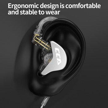 CCA CRA Υψηλής συχνότητας μεταλλικό ενσύρματο ακουστικό In-ear Music Monitor Ακουστικά Ακύρωση θορύβου Αθλητικά Ακουστικά Ακουστικά Παίκτης ακουστικών