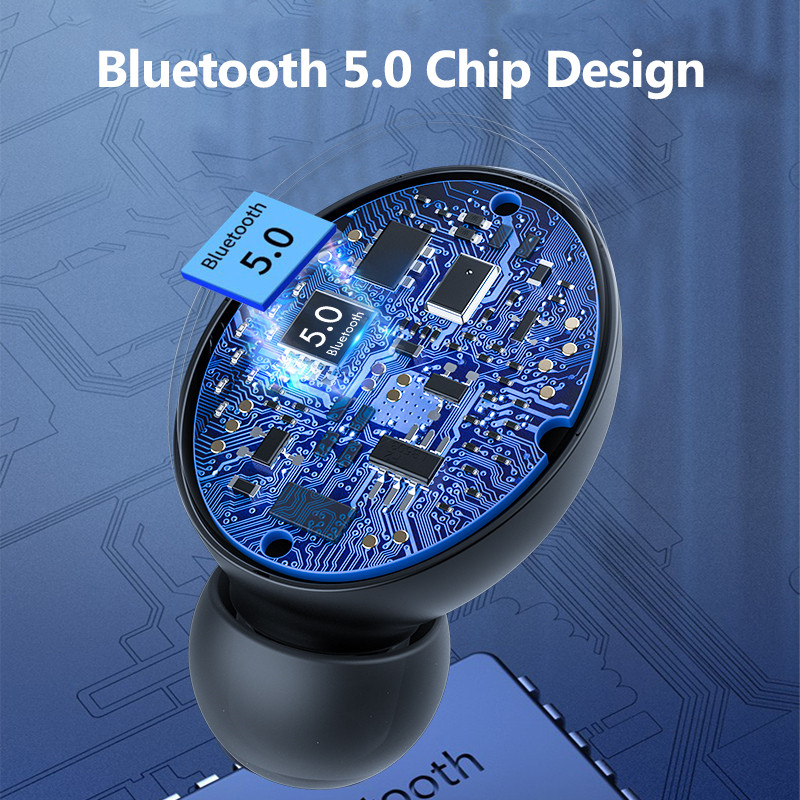 Căști fără fir Bluetooth cu microfon Sport impermeabil TWS Căști Bluetooth cu control tactil Căști fără fir Căști pentru căști Telefon