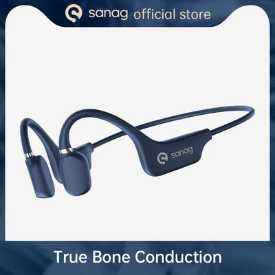 Sanag A5X True Bone Conduction Слушалки Open Ear Bluetooth безжични спортни слушалки Водоустойчиви слушалки 3D стерео звук