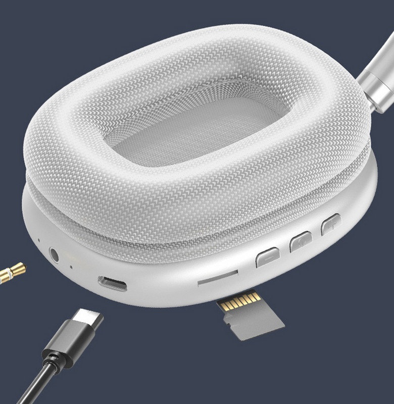 Összehajtható Bluetooth fejhallgatók Vezeték nélküli fejhallgatók basszus sztereó fülhallgató mikrofonnal Mp3 lejátszó támogatás TF kártya AUX vonalas PC fejhallgatók