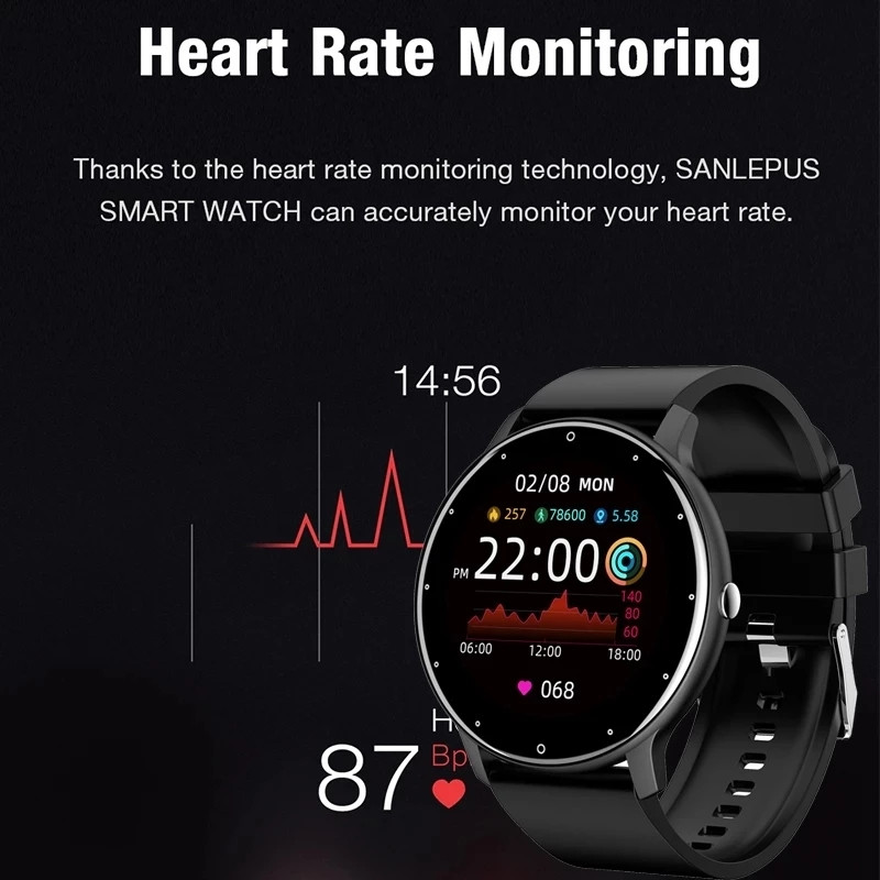 2022-es új okosóra női, teljes érintőképernyős sport-fitneszóra IP67 vízálló Bluetooth Android iOS-hez női okosóra