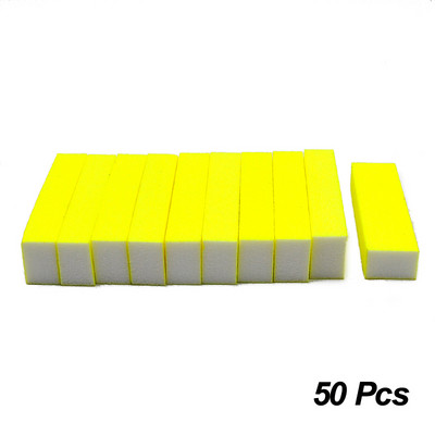 50/100 gab./partija Neon Coloful Sponge Nail File Buffer Block Pulēšana Slīpēšana Profesionāls Nagu attaukošanas līdzeklis Instrumenti Pedikīrs Manikīrs