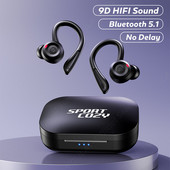 Ασύρματα ακουστικά Bluetooth Αθλητικά αδιάβροχα TWS Bluetooth 5.1 Ακουστικά HiFi Stereo Earbuds Ακουστικά ακύρωσης θορύβου με μικρόφωνο