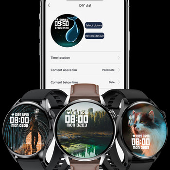 GT5 Смарт часовник Мъжки Bluetooth разговор Спорт Фитнес Сърдечен ритъм Монитор за кръвно налягане IP68 Водоустойчив смарт часовник за Android IOS