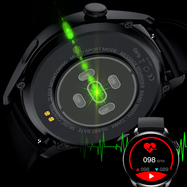 Έξυπνο ρολόι GT5 Ανδρικό ρολόι Bluetooth Call Sport Fitness Πιεσόμετρο IP68 Αδιάβροχο Smartwatch για Android IOS