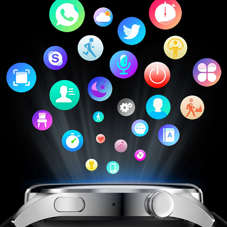 Έξυπνο ρολόι GT5 Ανδρικό ρολόι Bluetooth Call Sport Fitness Πιεσόμετρο IP68 Αδιάβροχο Smartwatch για Android IOS