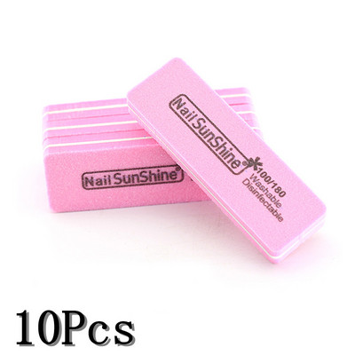 10 vnt. / partijoje kempinės nagų dildės 100 180 grūdelių, plaunamų dezinfekuojamų švitrinių lentų nagų buferio dildės salono manikiūro meno įrankių tiekėjas