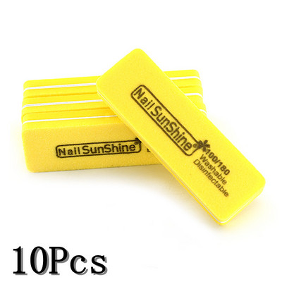 10 vnt. / partijoje kempinės nagų dildės 100 180 grūdelių, plaunamų dezinfekuojamų švitrinių lentų nagų buferio dildės salono manikiūro meno įrankių tiekėjas