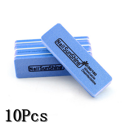 10 vnt. / partijoje kempinės nagų dildės 100 180 grūdelių, plaunamų dezinfekuojamų švitrinių lentų nagų buferio dildės salono manikiūro meno įrankių tiekėjas