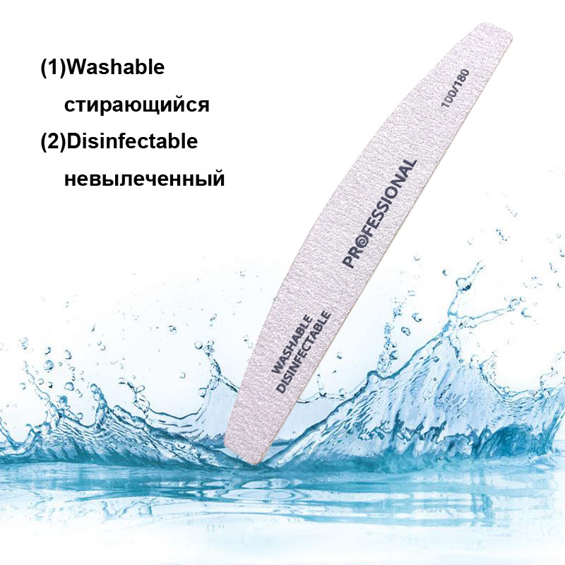 10 kom/lot profesionalna turpija za nokte 100/180 brusni papir drveni Vijlen lak za nokte Lime A Ongle perivi alat za manikuru Nail Art