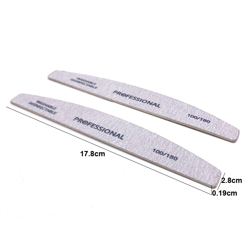 10 kom/lot profesionalna turpija za nokte 100/180 brusni papir drveni Vijlen lak za nokte Lime A Ongle perivi alat za manikuru Nail Art