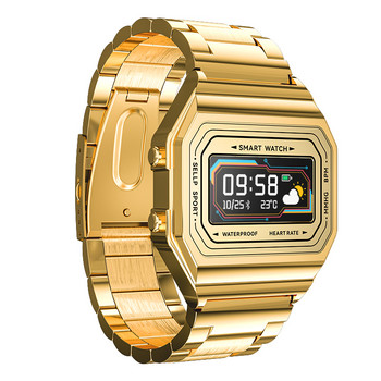 i6 Sport Smart Watch Men Fashion Gold Steel HeartRate IP67 Waterproof Fitness Tracker Monitor Message Smartwatch за Android IOS