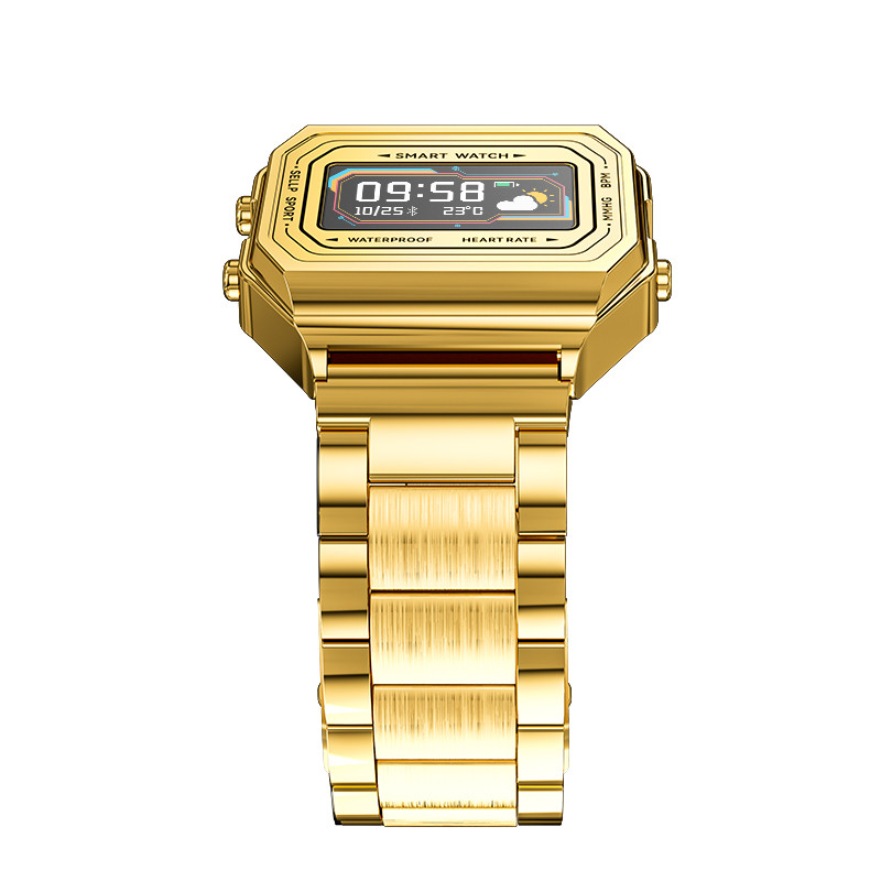 i6 Sport Smart Watch Men Fashion Gold Steel HeartRate IP67 Αδιάβροχο Fitness Tracker Monitor Message Smartwatch για Android IOS