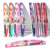 25/50 kom Šareni brusni papir Turpija za nokte 80/100/150/180 Alati za nokte Podrezivanje stopala Trljanje Obostrano poliranje Dodaci za nokte